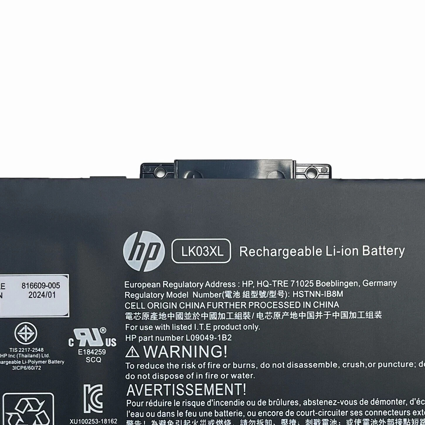 OEM LK03XL Battery for HP Envy X360 15-BP 15-BQ 17-AE 17-CE 17-BW L09281-855 NEW