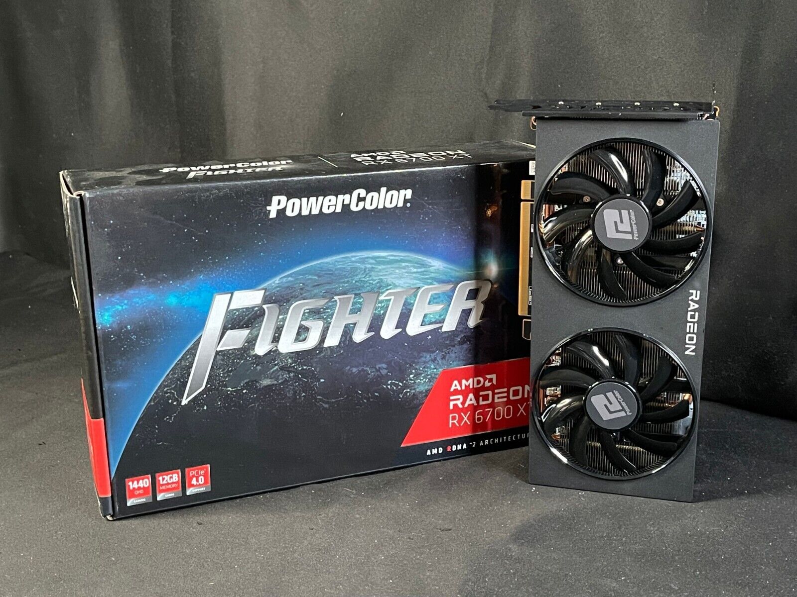 PowerColor Fighter Black AMD Radeon RX 6700 XT 12GB Memory Graphics Card