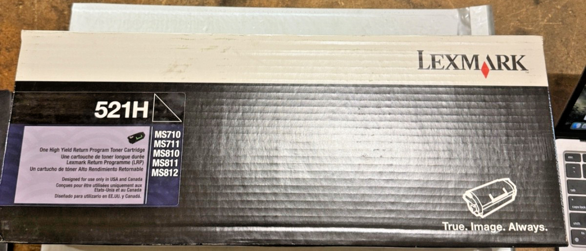 Lexmark 521H Genuine Ultra High Yield Toner Cartridge 52D1H00 BRAND NEW (SEALED)