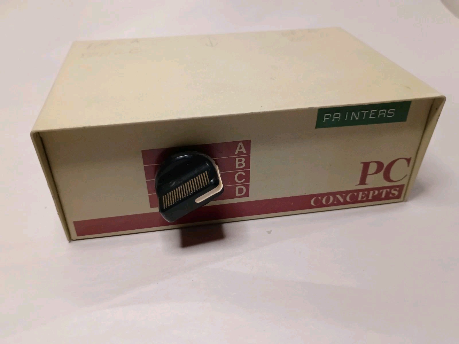 Used PC Concepts 4 Port Data Transfer Switch Box [Untested, Sold As Is]