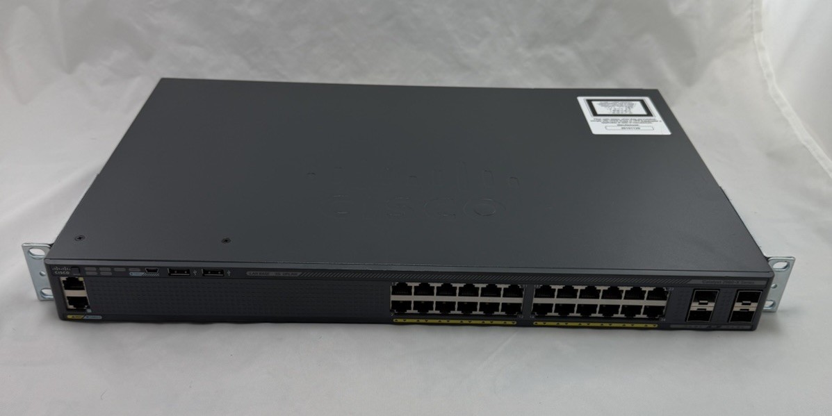Cisco Catalyst WS-C2960X-24TS-L 24-Port Gigabit Ethernet Switch 4x SFP Excellent