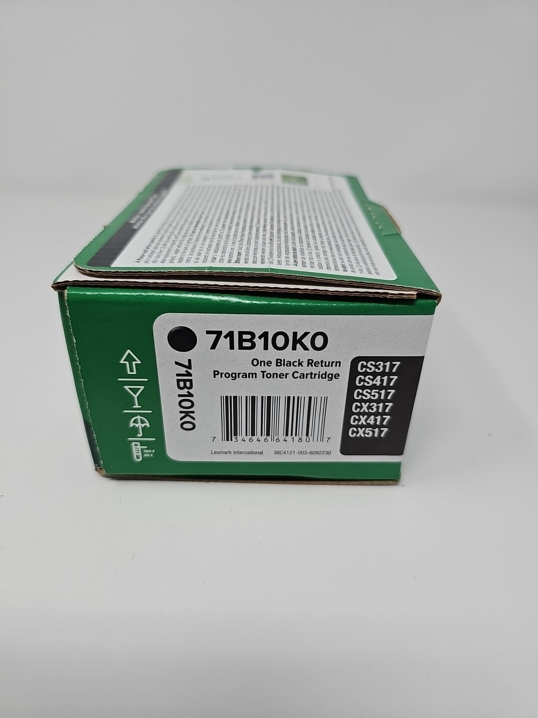 Lexmark 71B10K0 Black Genuine Sealed Toner Cartridge Freeshipping