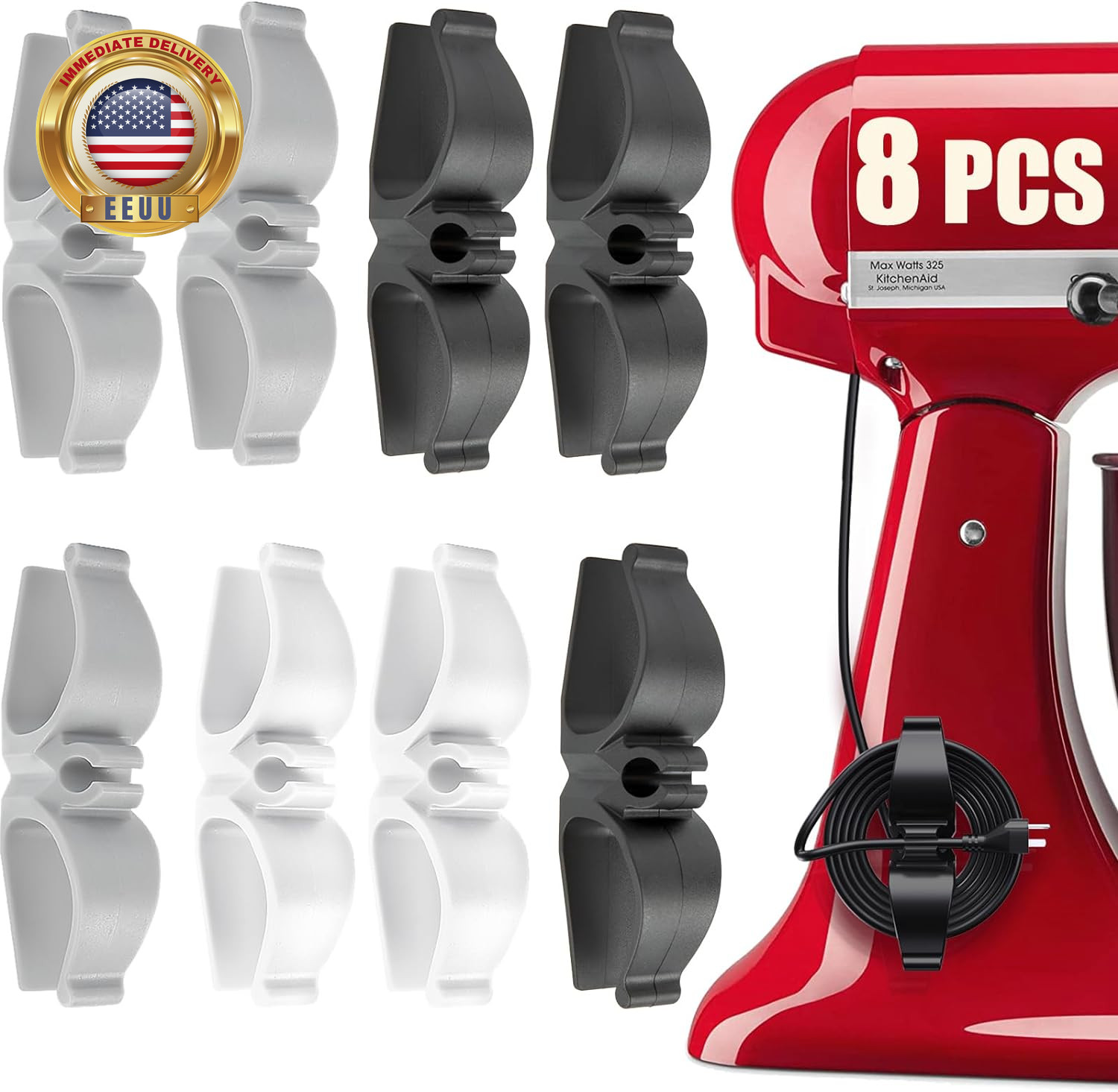 Cord Organizer for Appliances, 8 Pack Appliance Cord Organizer ⭐️⭐️⭐️⭐️⭐️