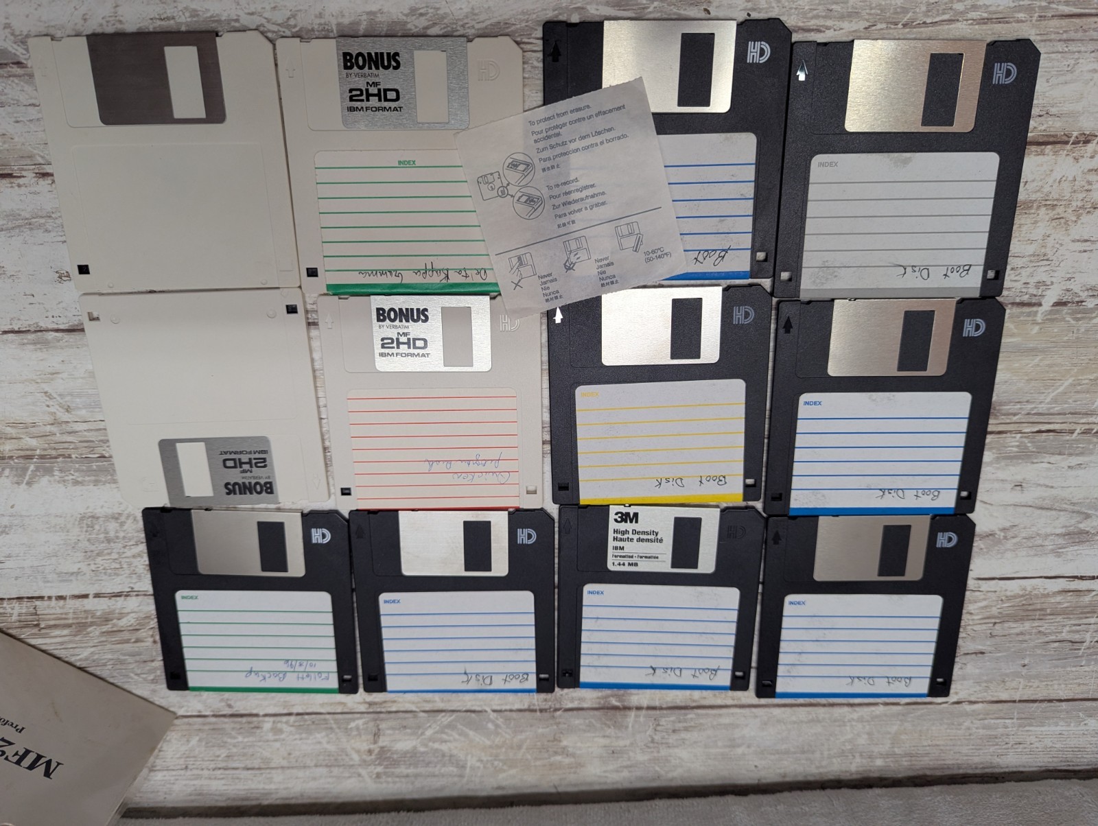 Vintage Lot Of (12) 3.5" Floppy Disks (Maxell) -  Imation Lot Used Pc