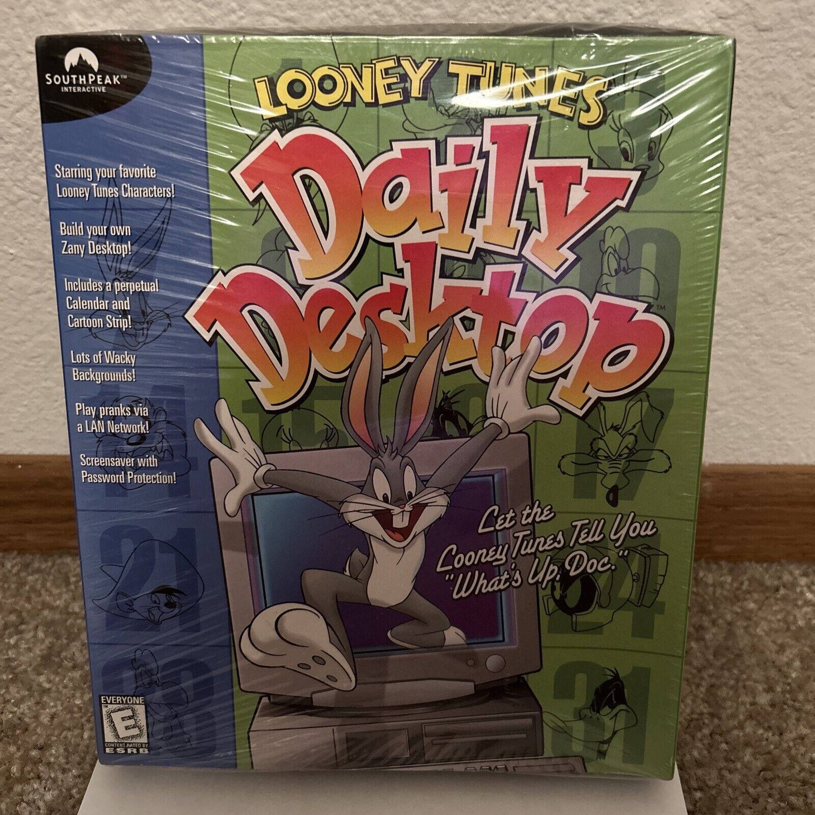 Vintage -NIB - 1998 Windows 95/98 - Looney Tunes Daily Desktop By South Peak(TT)