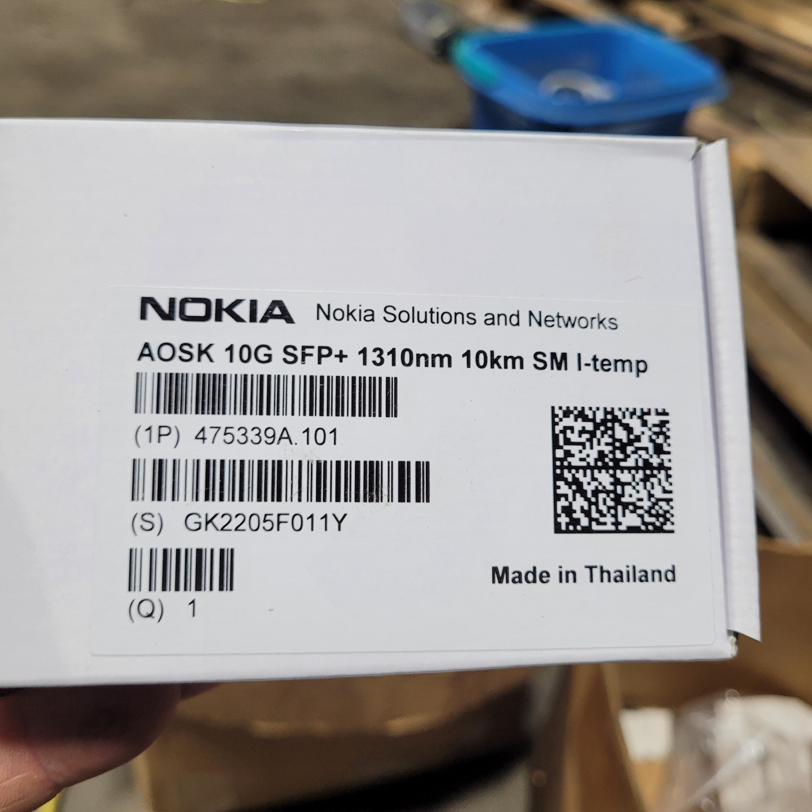 NOKIA AOSK 475339A.101 SFP+ 1310nm 10km SM I-temp