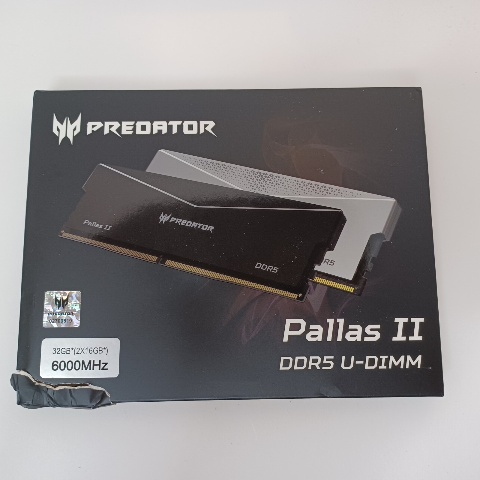 Acer Predator Pallas II DDR5 RAM 32GB (16GBx2) 6000MHz CL30 NEW OPEN BOX TESTED