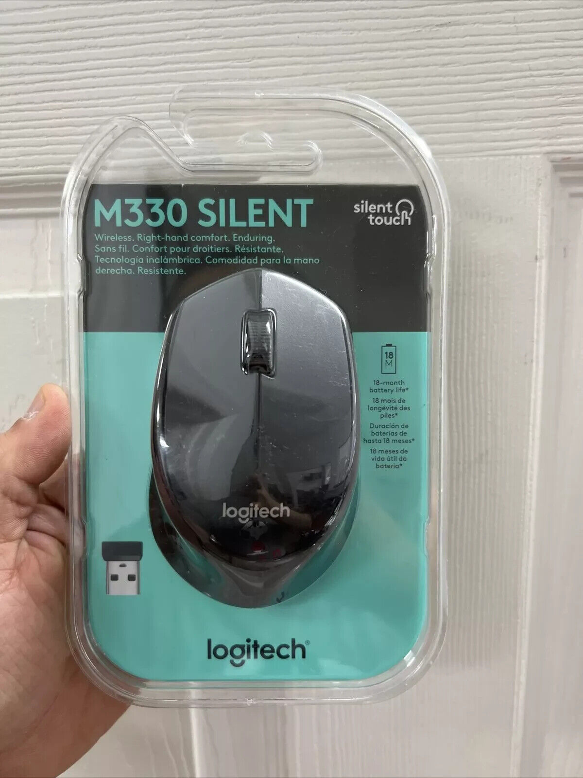 NEW - Logitech M330 SILENT Wireless Optical Mouse with Quiet Clicks - Black