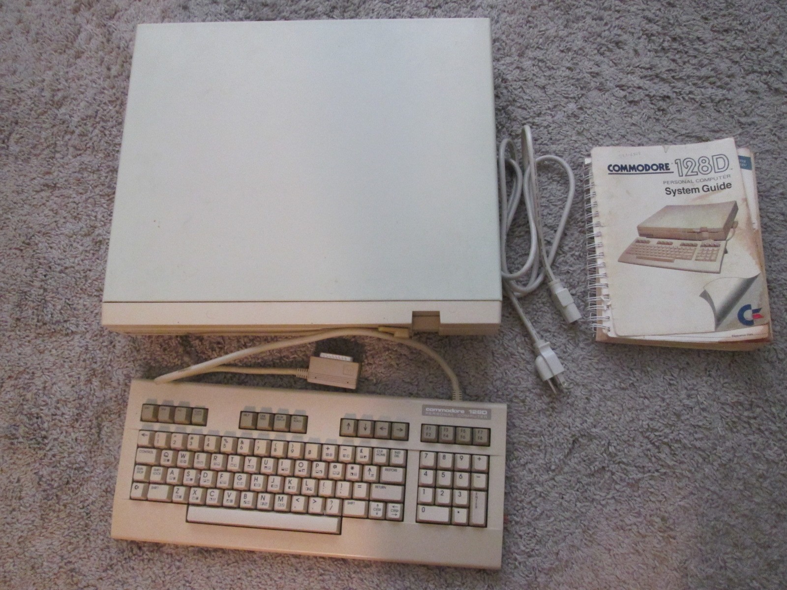 Vintage Commodore 128D Computer w Keyboard Tested Read