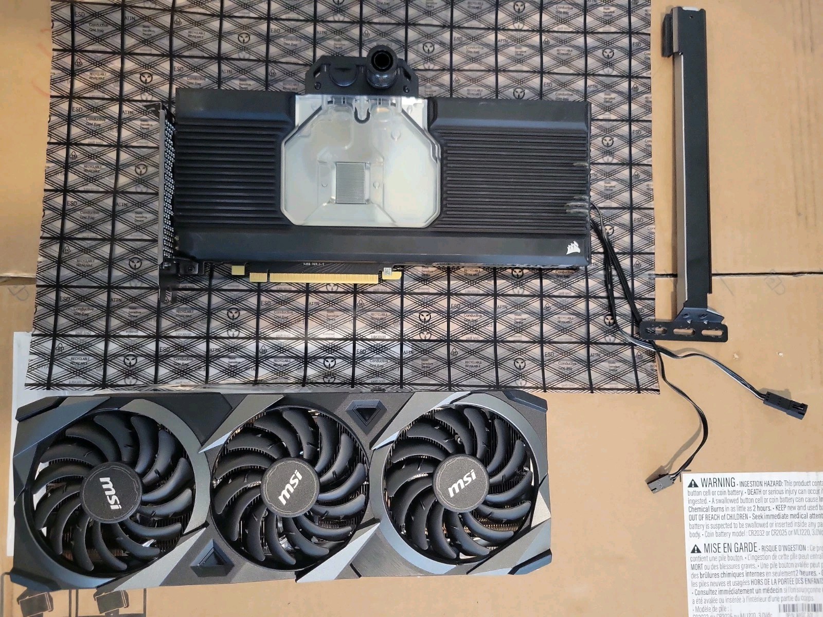 MSI GeForce RTX 3090 24GB GDDR6X VENTUS 3X OC With Corsair XG7 RGB Waterblock