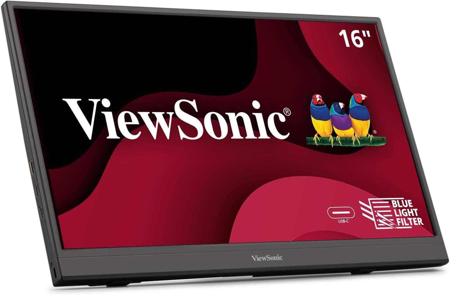 ViewSonic VA1653 16 Inch 1080p FHD IPS Portable Monitor - Certified Refurbished