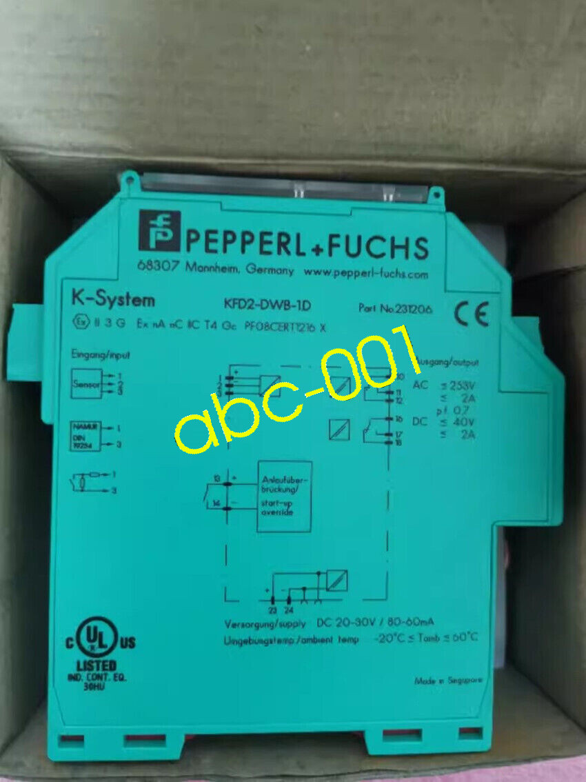 1pcs Pepperl+Fuchs  Safety Barrier  KFD2-UT2-EX1 DHL/FedEx