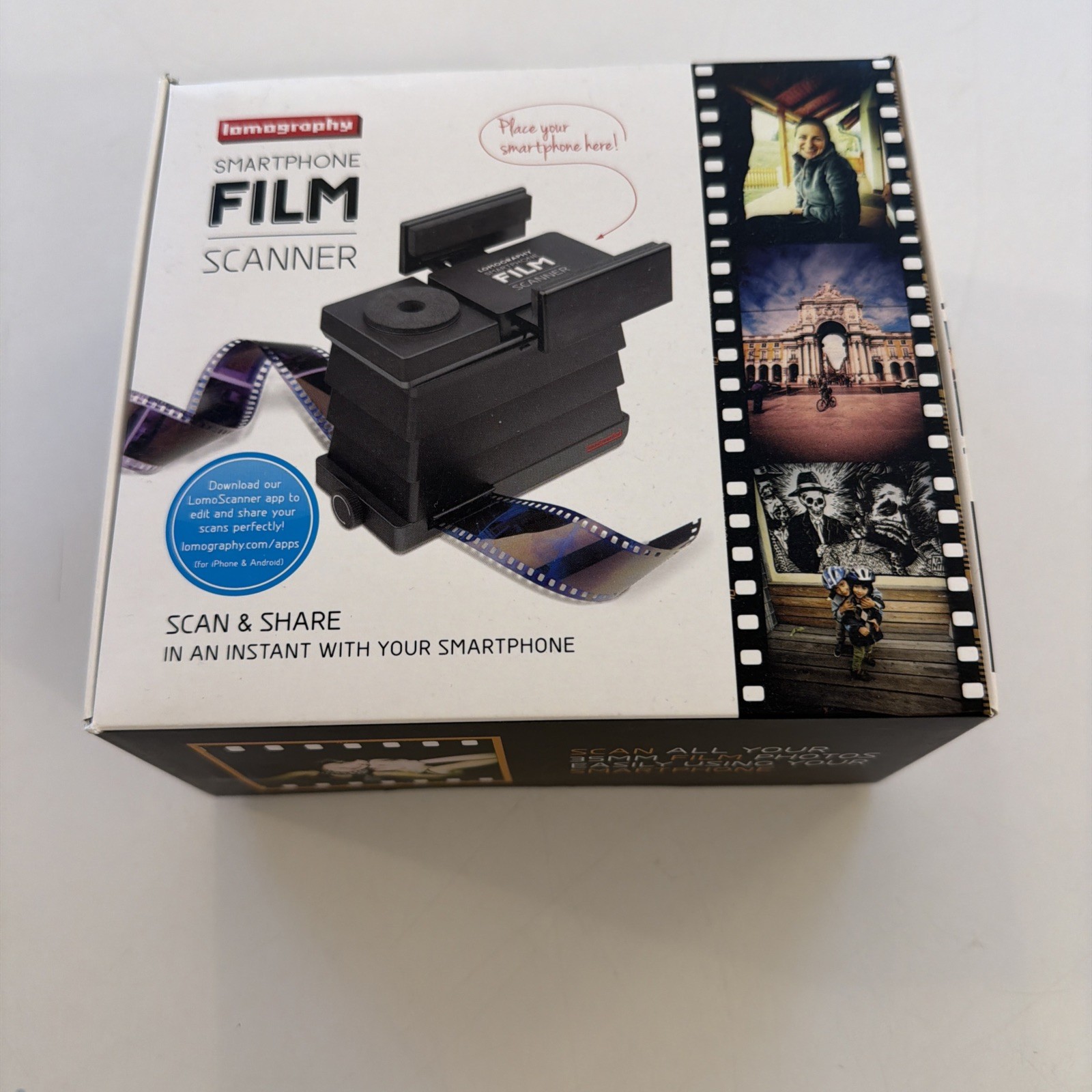 New Open Lomography Film Scanner for 35mm Photo Negative Smartphone Compatible