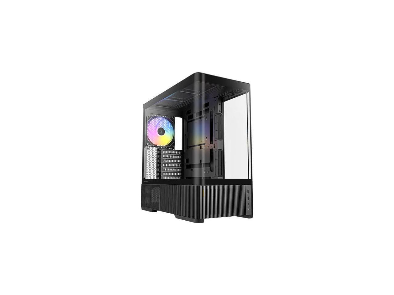 Antec C6 Curve ARGB Mid-Tower Case, Panoramic Tempered Glass, High Airflow, 3 PW
