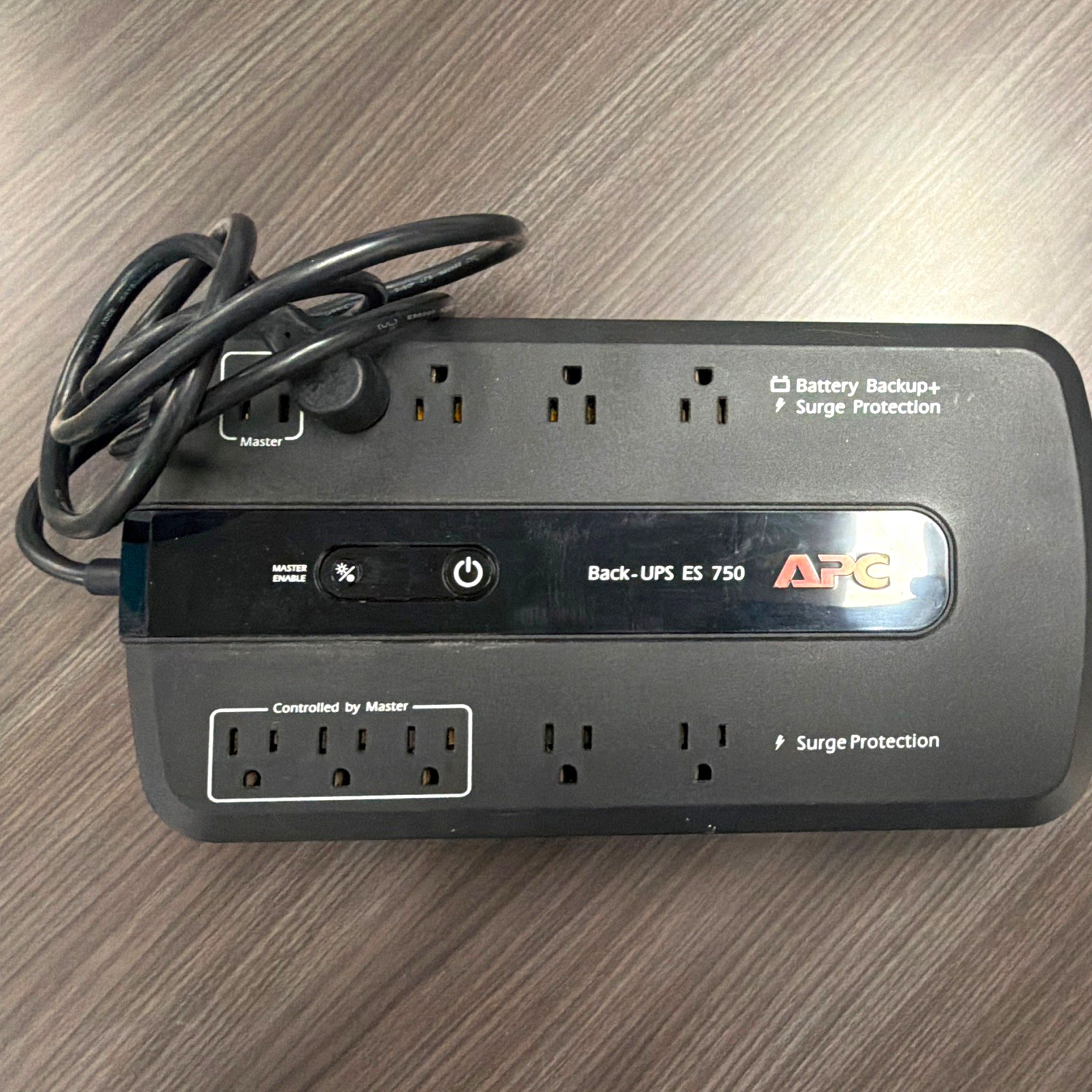 APC Back-UPS ES 750 Surge Protector BE750G 10-Outlet 120V 12A