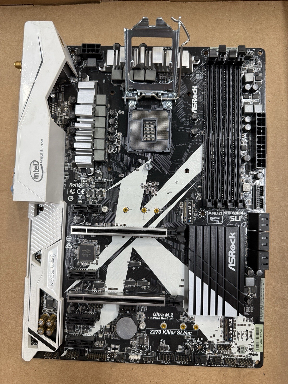 ASRock Z270 KILLER SLI/AC LGA 1151 Intel Z270 HDMI USB 3.1 ATX Motherboard intel