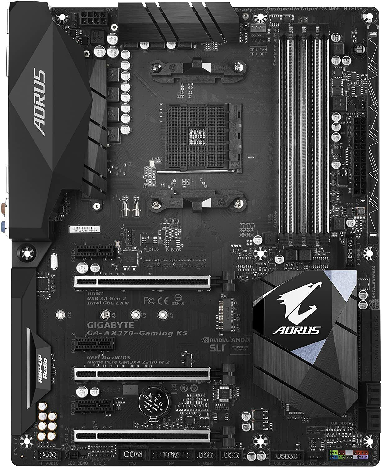For Gigabyte AORUS AX370-Gaming K5 Motherboard DDR4 ATX AM4  64GB HDMI X370