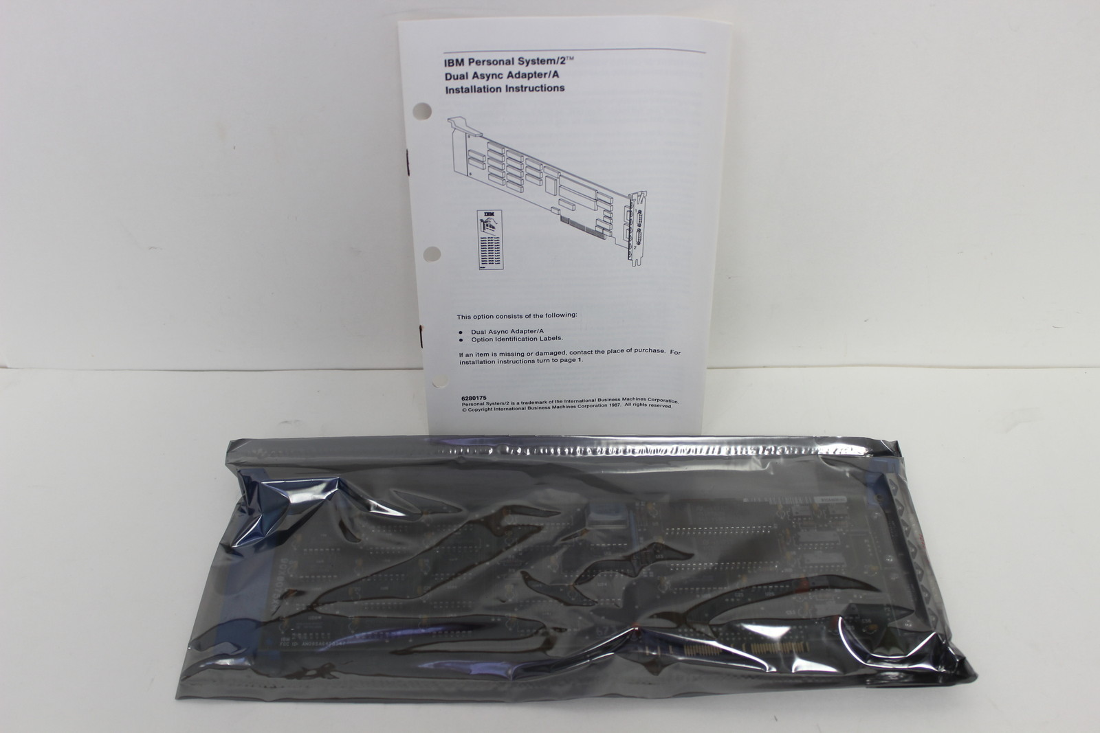 IBM 6450347  MCA MICRO CHANNEL DUAL ASYNC BOARD 34F0008 90X9229 33F8702 NEW