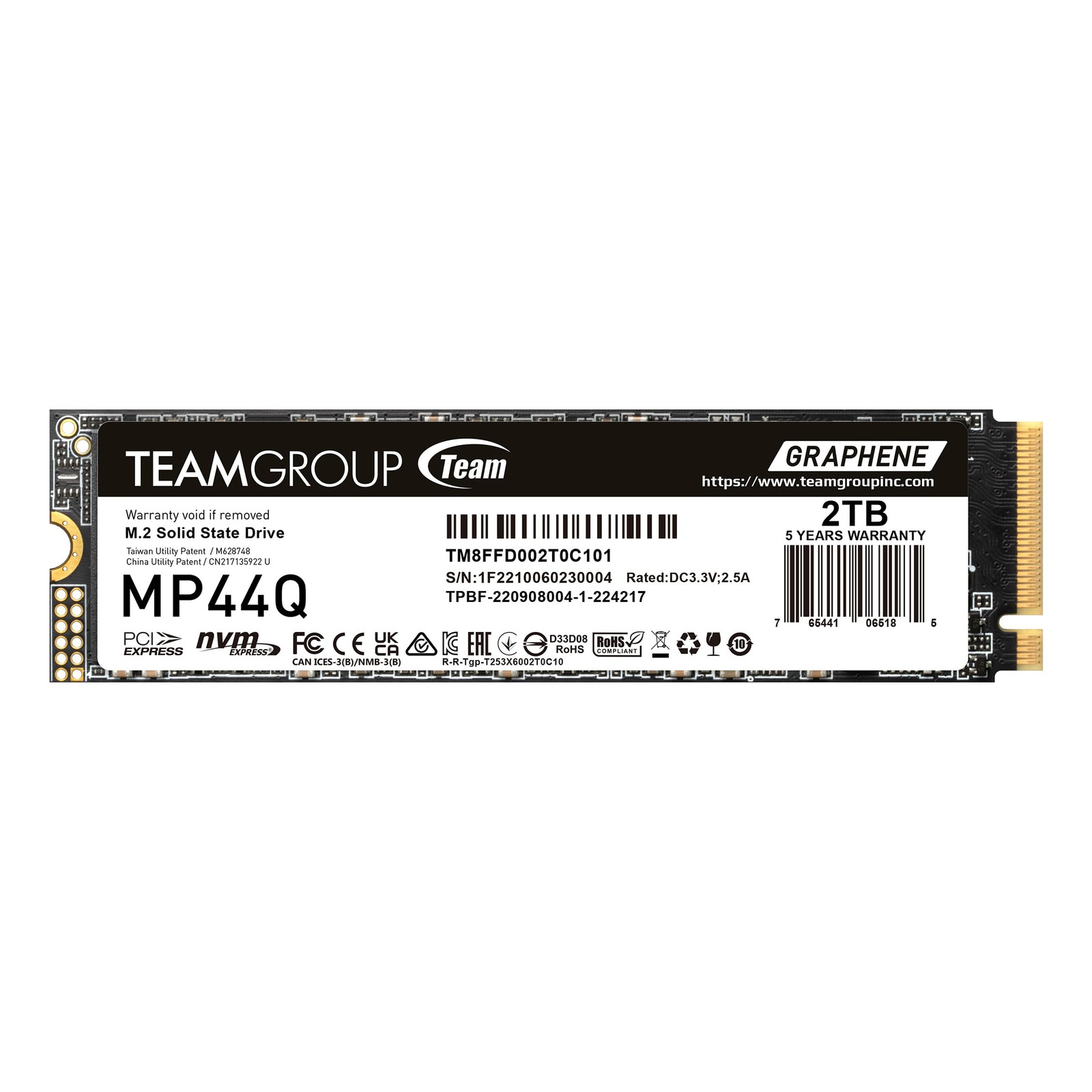 Teamgroup Mp44q 2Tb Slc Cache Gen 4X4 M.2 2280 Pcie 4.0 W/nvme Laptop  Personal 