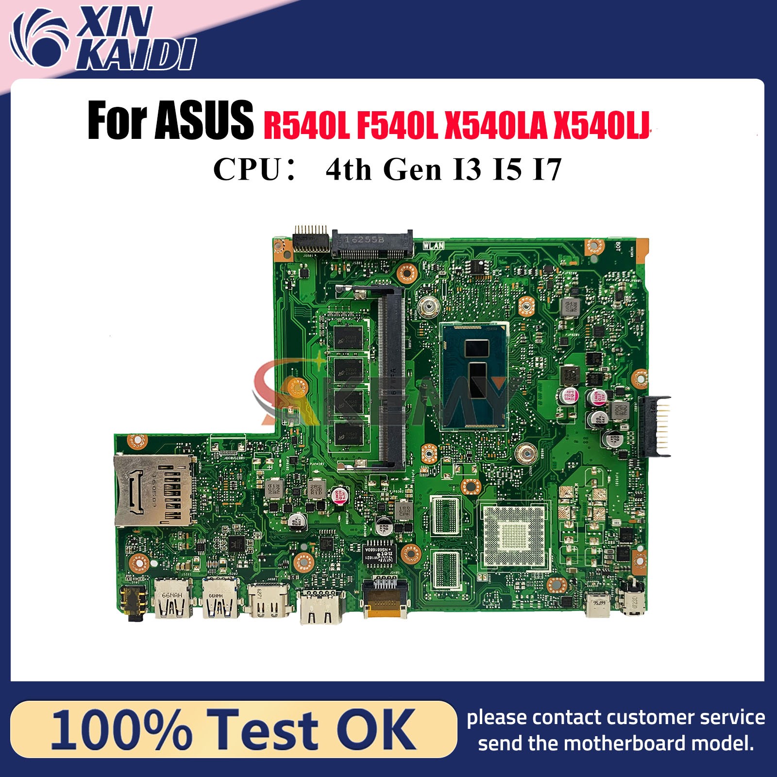 X540LA Motherboard For ASUS A540L D540L X540LJ F540L R540L Mainboard W/CPU