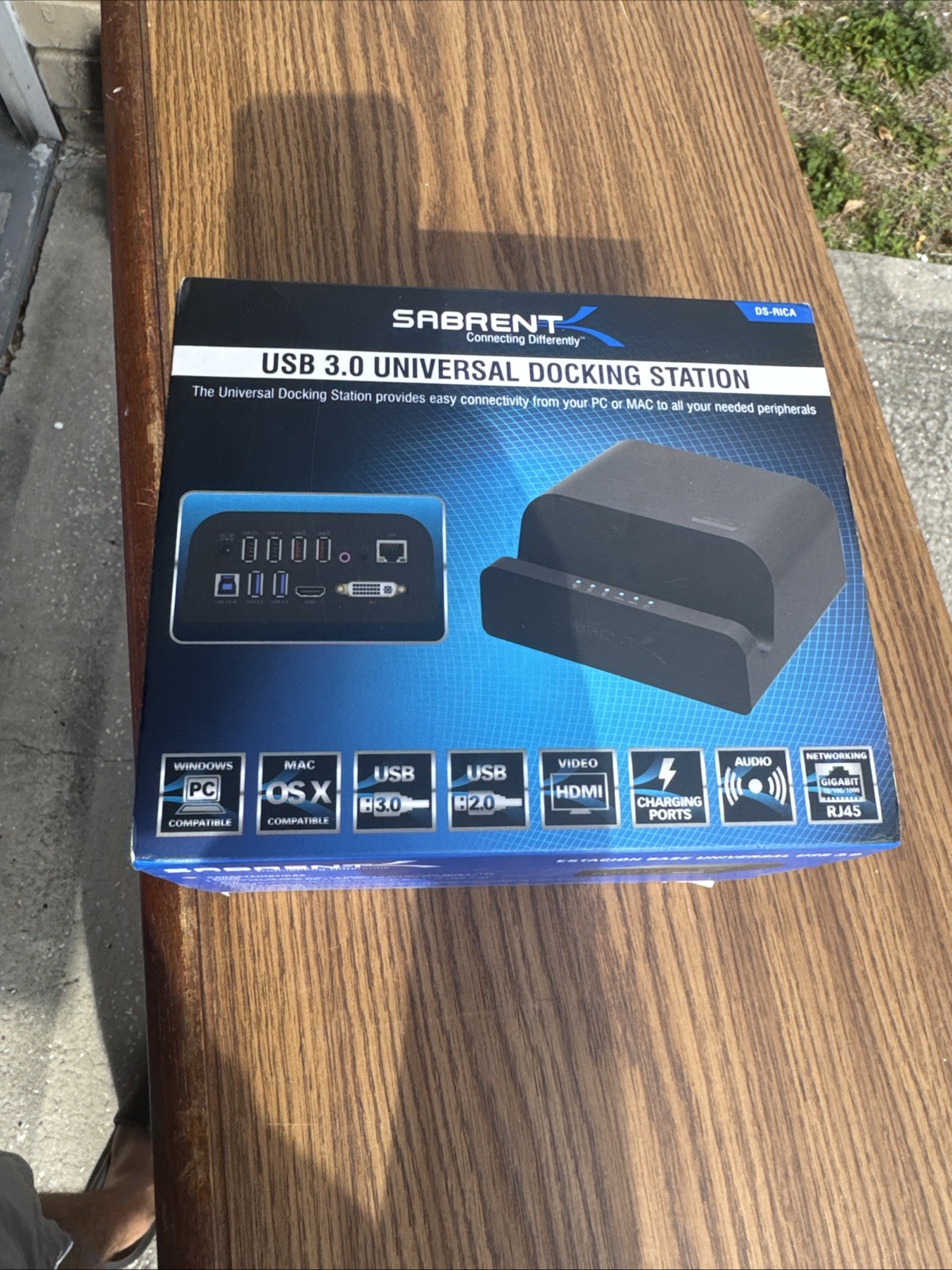 Sabrent DS-RICA Black USB 3.0 Universal Docking Station For Tablets And Laptops