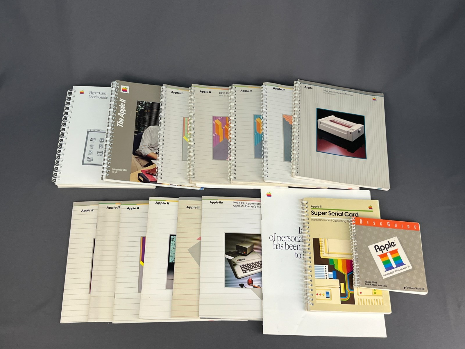 Lot of 16 Vtg 70s 80s Apple II Manuals and Guides; Clean