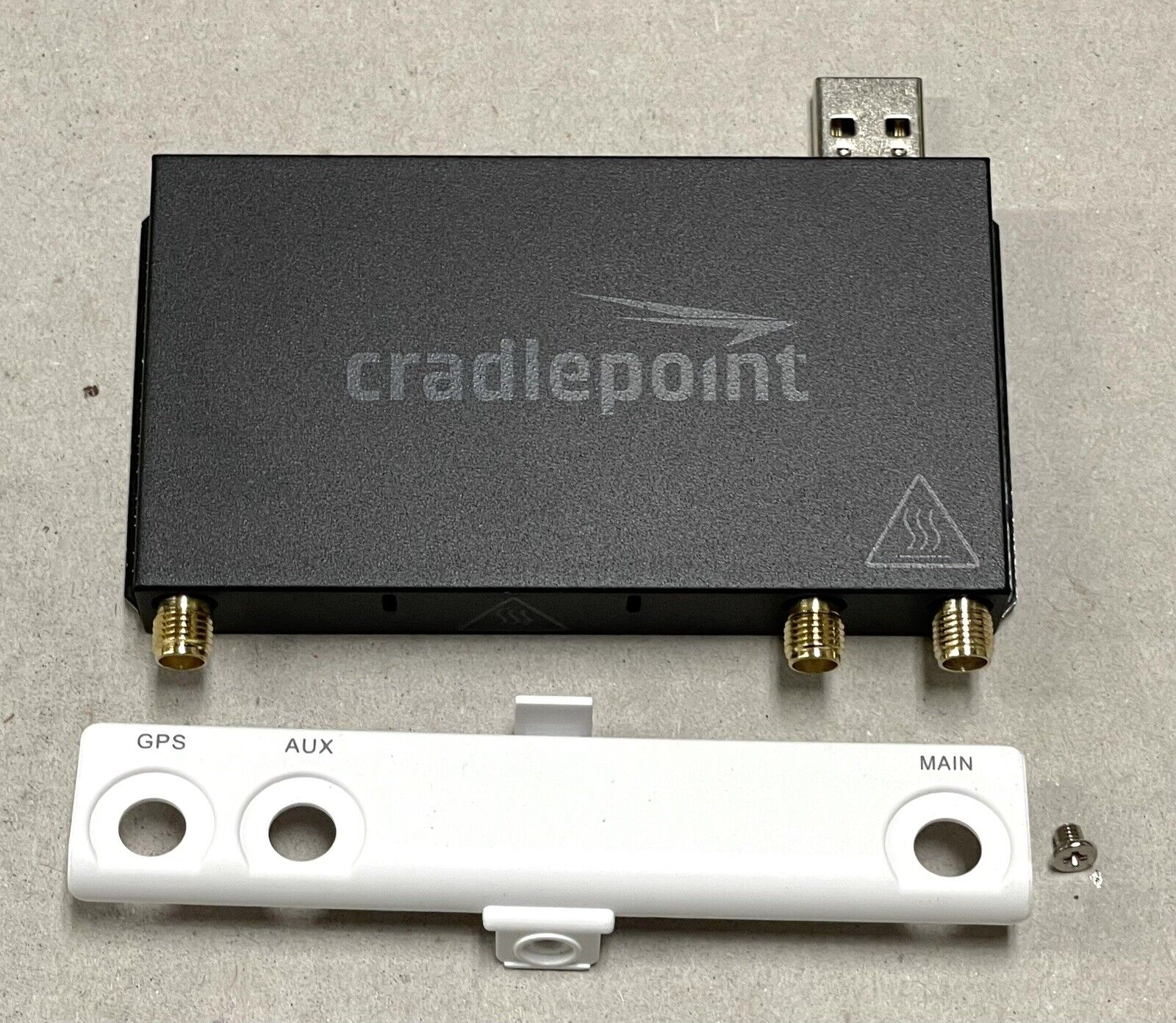 Cradlepoint MC400LP6 4G LTE Modular Modem  w/ Verizon SIM Card & Faceplate