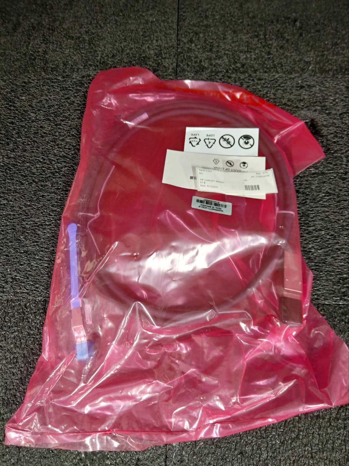 HP 691973-003 717429-001 2m(6ft) Mini SAS HD to Mini SAS Cable
