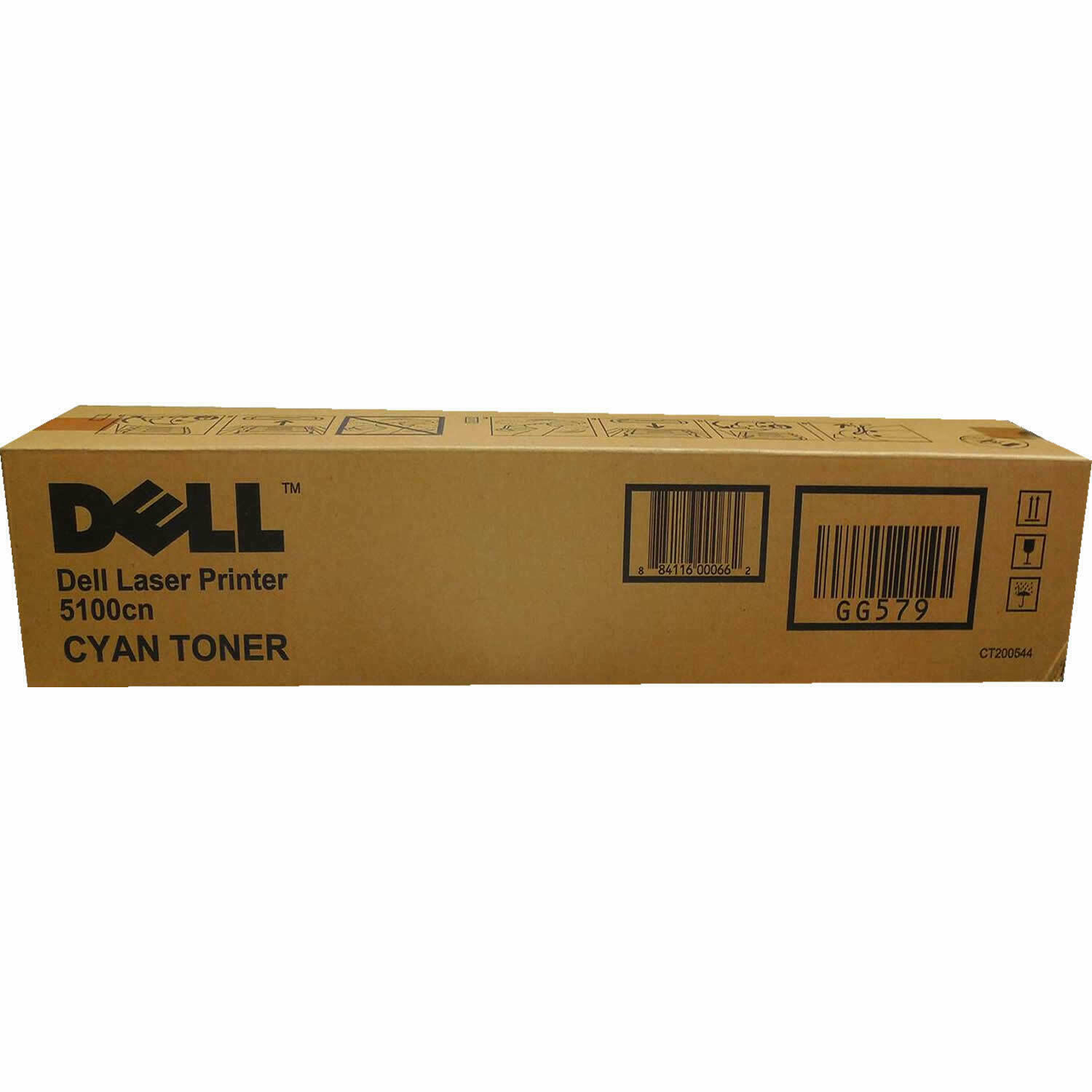 NEW GENUINE DELL 5100CN GG579 CYAN TONER SEALED BOX