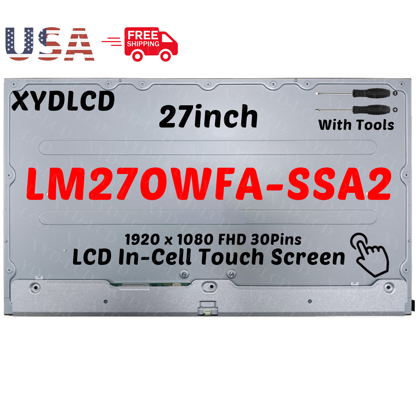 27in for Lenovo IdeaCentre AIO 3 27IAP7 F0GJ LCD Touch Screen Panel 5D10W33957