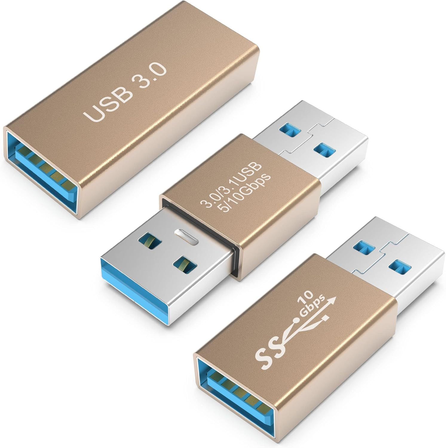 3Kinds of USB 3.0 Apters Kit, USB 3.0 Female to Female and Male to Male and Fema