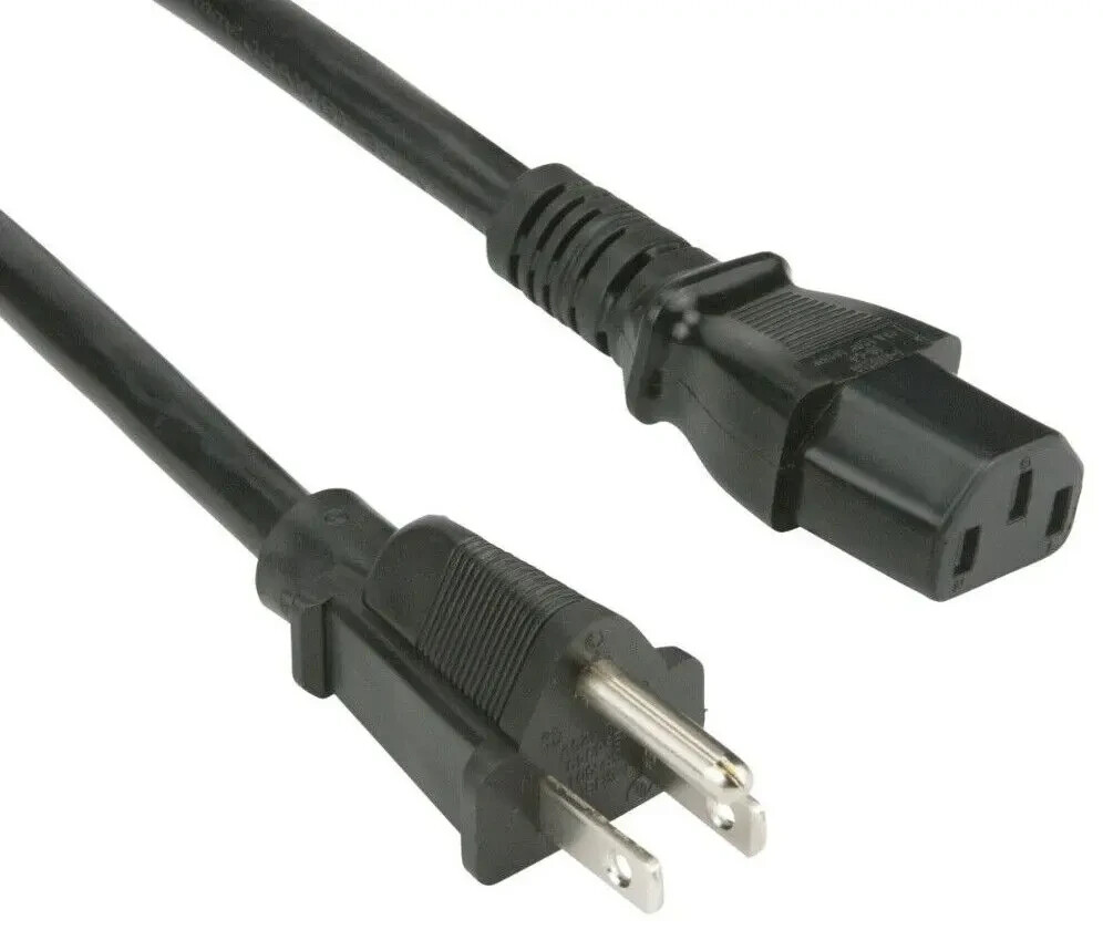 Heavy Duty Power Cord 16AWG Cable 3-Prong AC US 6ft 125V 13A C13 PC Server Cable