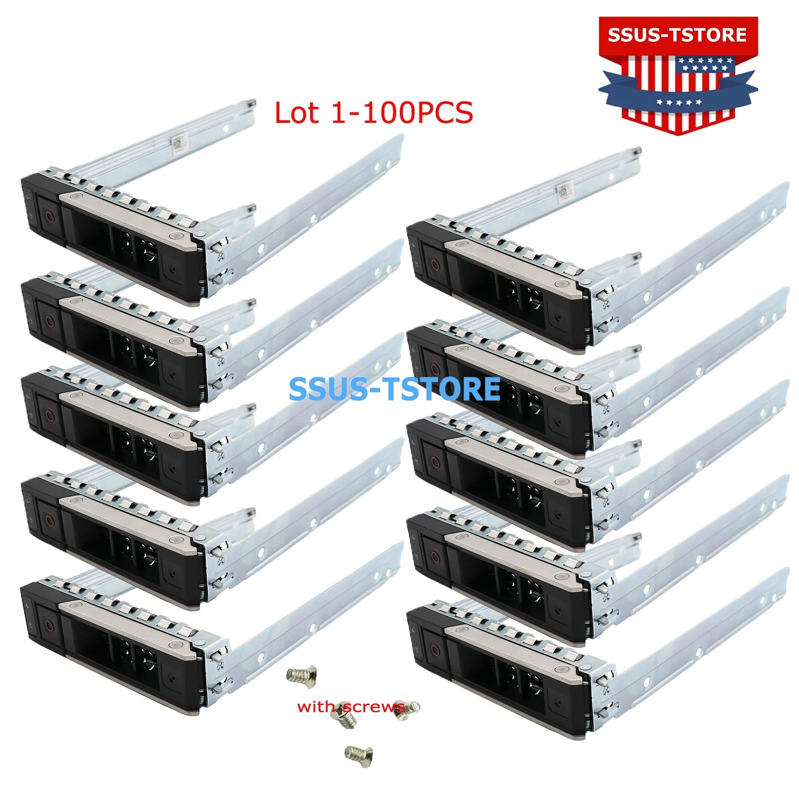 Lot 3.5'' LFF SAS SATA HDD Tray Caddy For Dell X7K8W R640 R740 R740xd R940 C6420