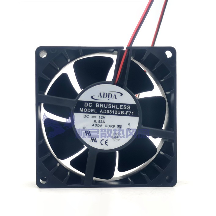 1PCS New ADDA AD0812UB-F71 8038 12V 0.52A cooling fan