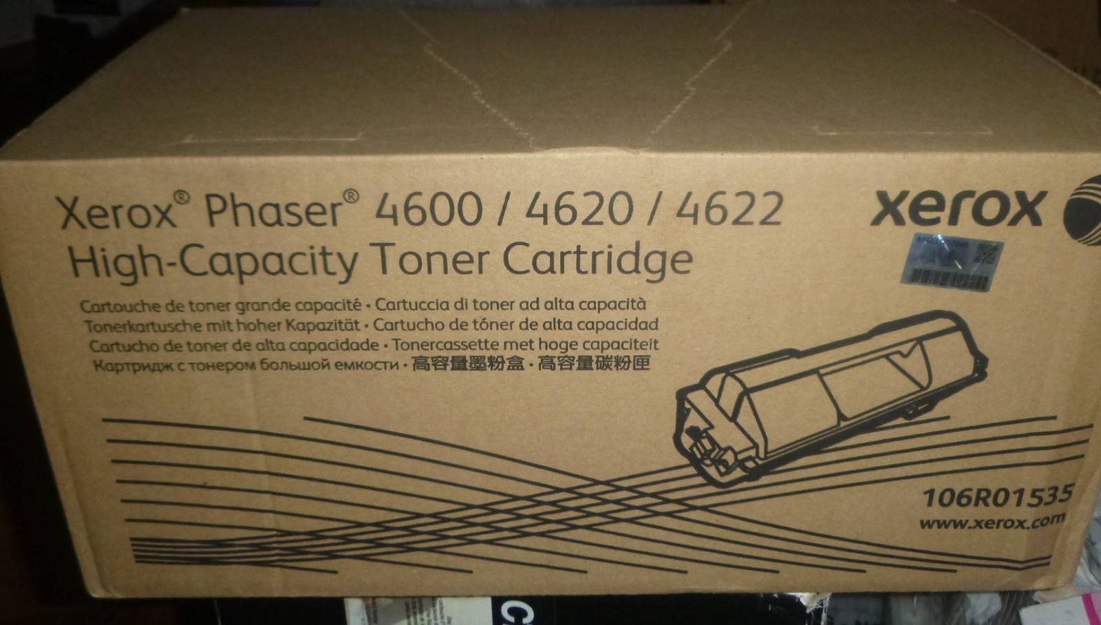 Genuine Xerox 106R01535 Black High Yield Toner for Phaser 4600/4620 NEW SEALED