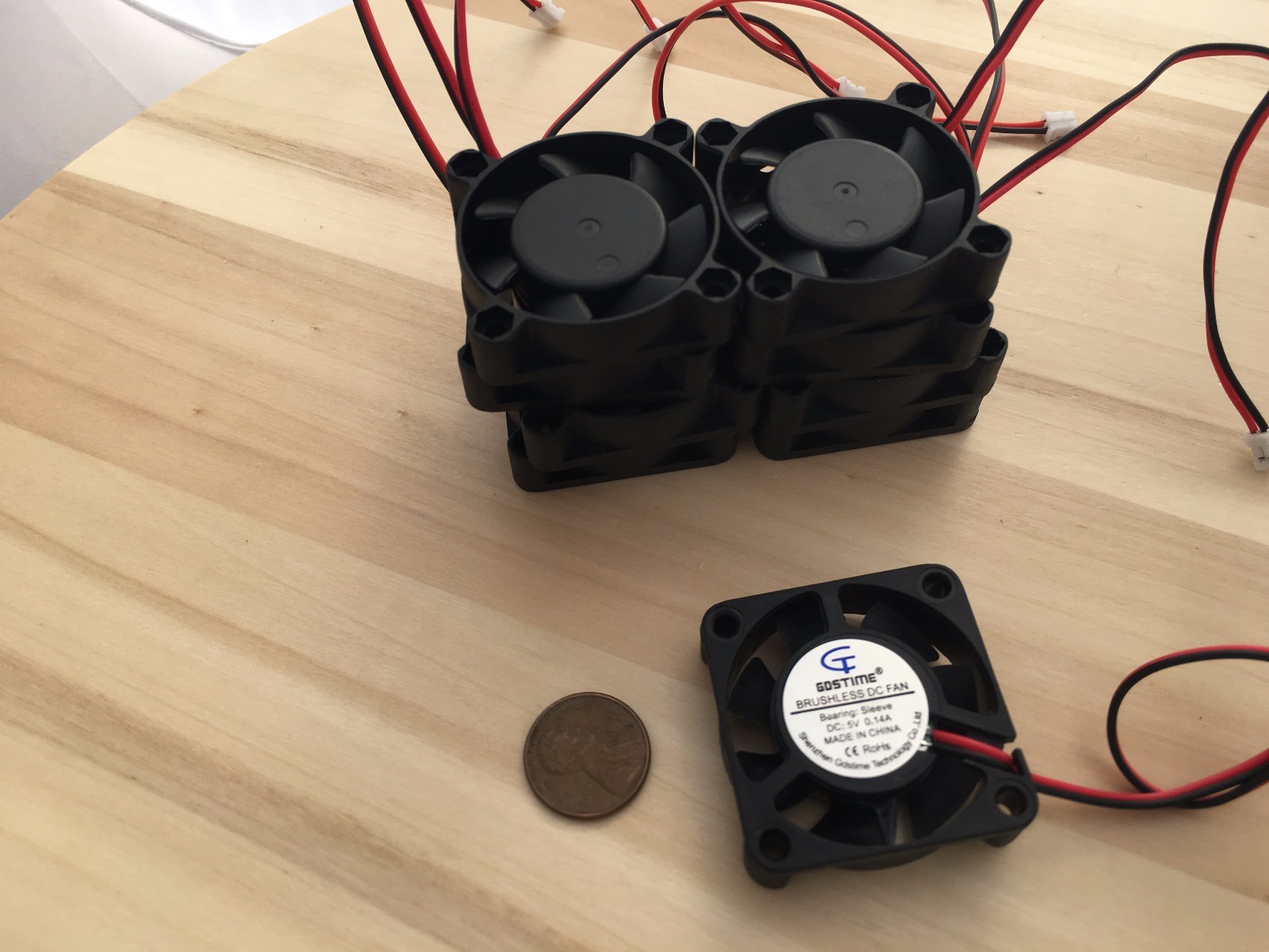 10 Pieces 5v 4010s Gdstime Computer 2pin 40x40x10mm DC Cooling Fan brushless C37