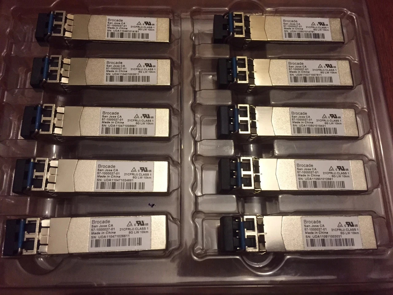 IBM Lenovo 00MY764 Brocade 8Gb LW SFP+ 10km for B300 B6505 B6510