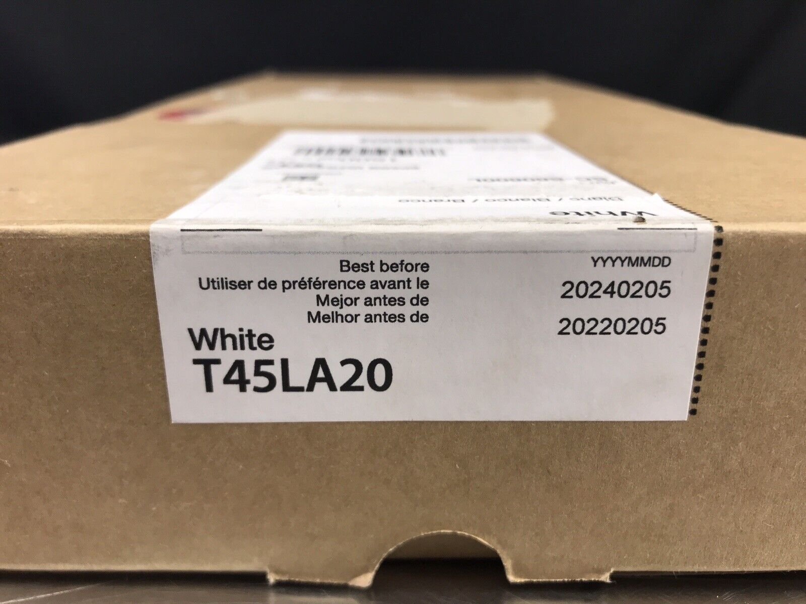EPSON T45LA20 ULTRACHROME GS3 Ink White 1500ml Bag 2024/02/05 For SC-S80600L