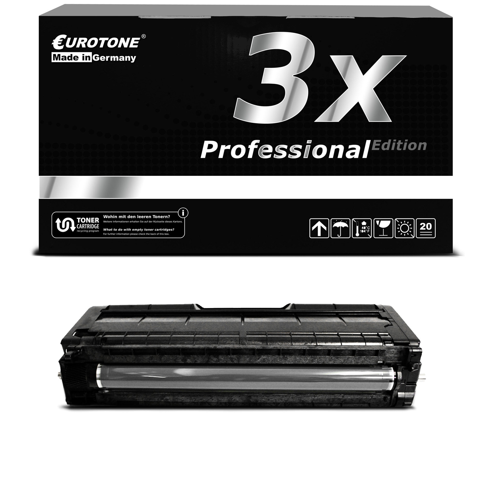 3X PRO Cartridge BLACK For Ricoh SP C-252-DN SP C-252-SF