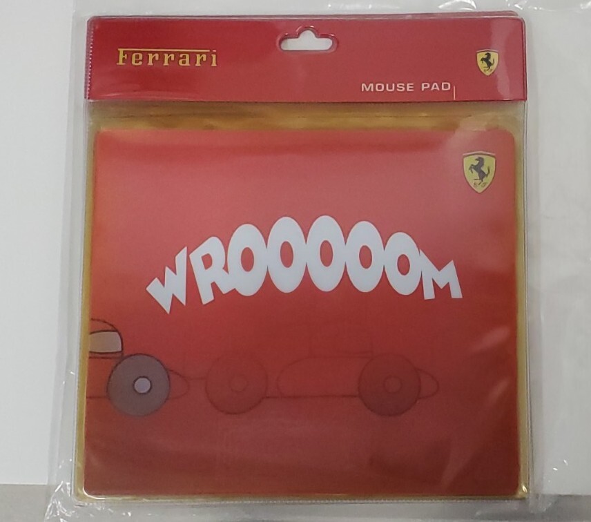 Genuine Ferrari WROOOOOM Mousepad Official Genuine Ferrari Collector Item RARE