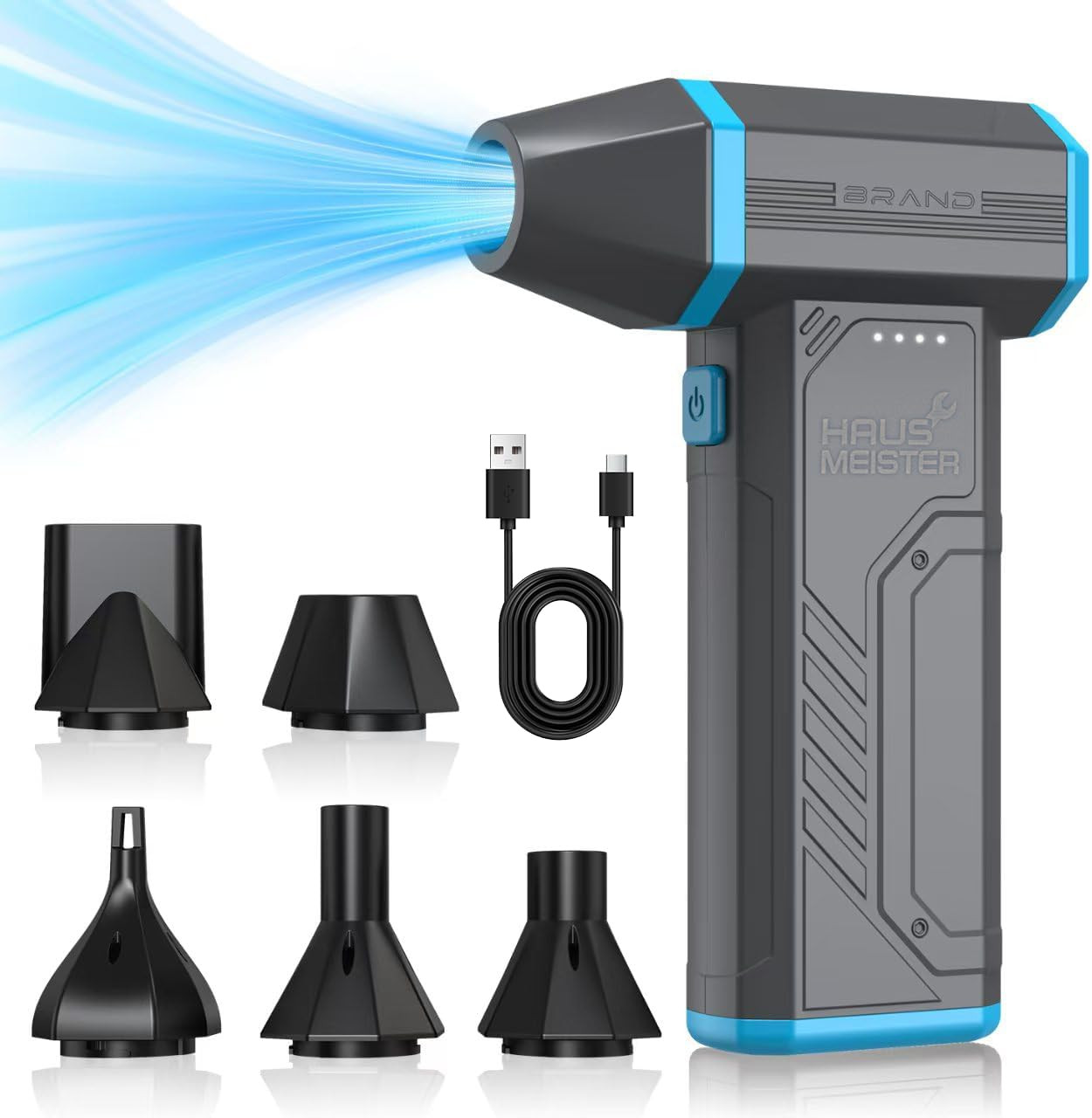 Airflex Mini Compressed Air Duster 120,000 RPM Electric Air Duster, Reusable Cor