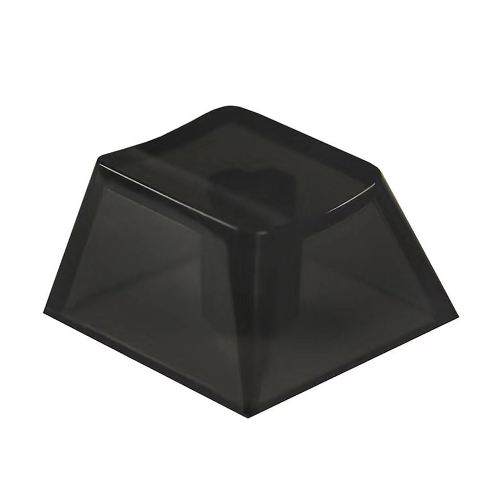 20 PCS Blank Crystal Transparent Black Keycaps PC 1U Cherry Profile R4 MX