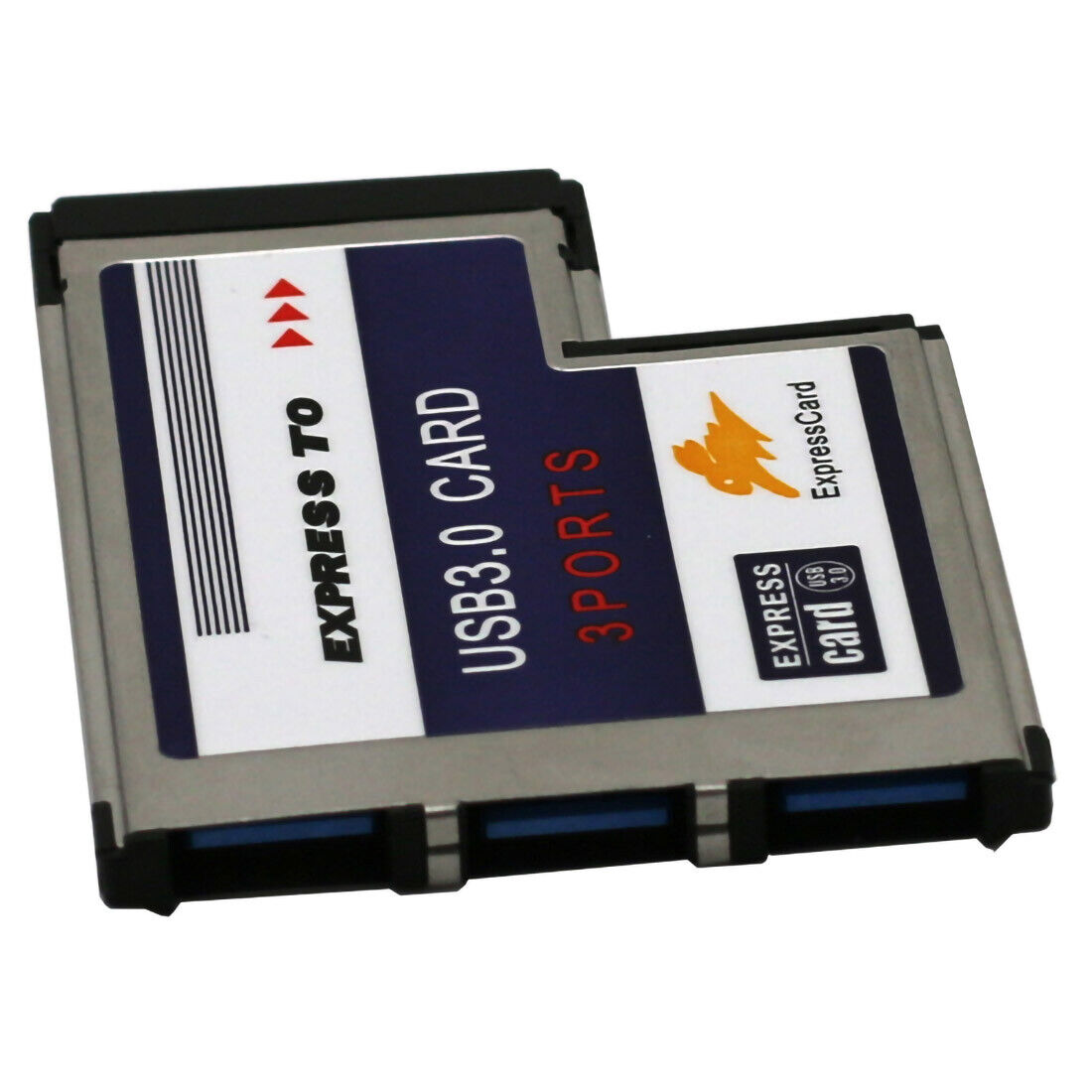 USB 3.0 54mm 3 Port Express Card Adapter Expresscard for Laptop Notebook