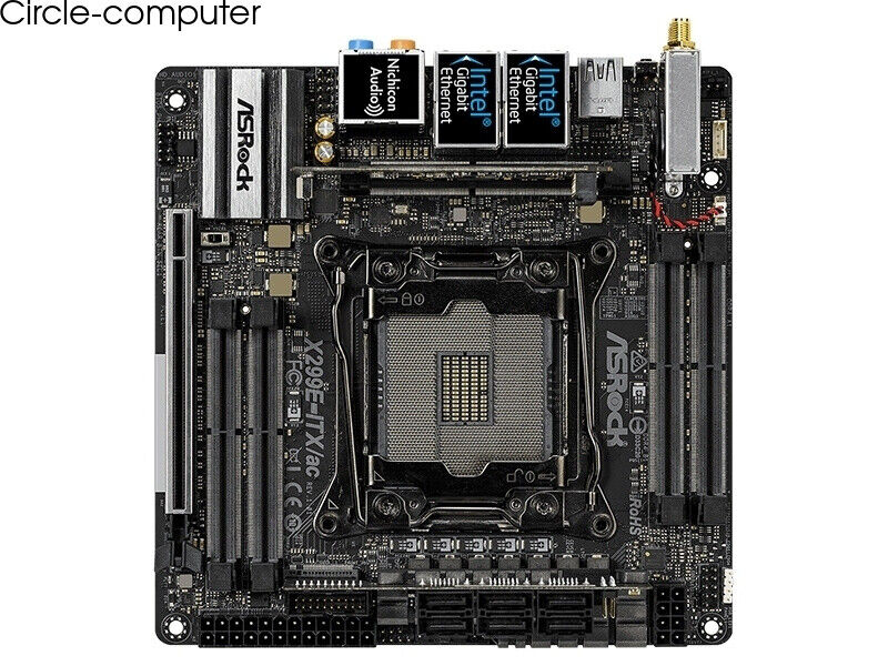 For ASROCK X299E-ITX/ac motherboard X299 LGA2066 4*DDR4 128G M-ITX Tested ok