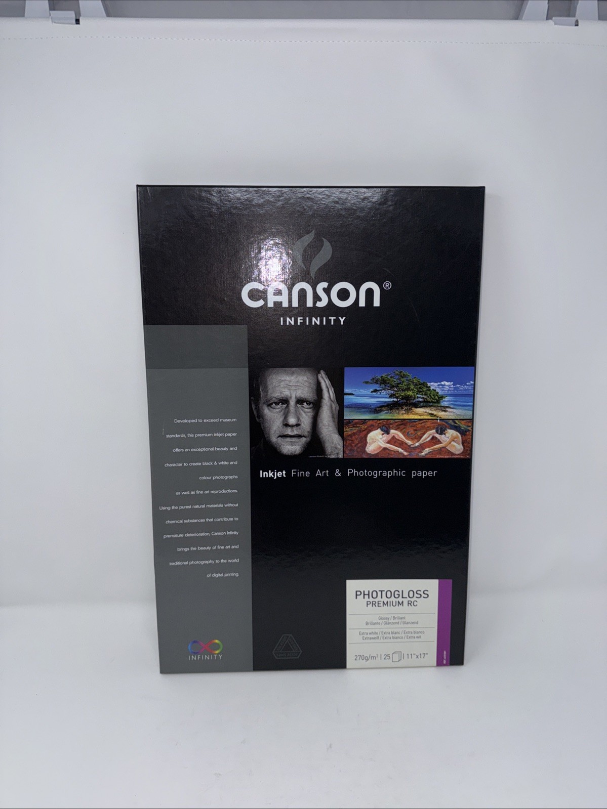 Canson Infinity PHOTOGLOSS Premium RC , 270 G 11 x 17 “ 15 Photo Paper Inkjet