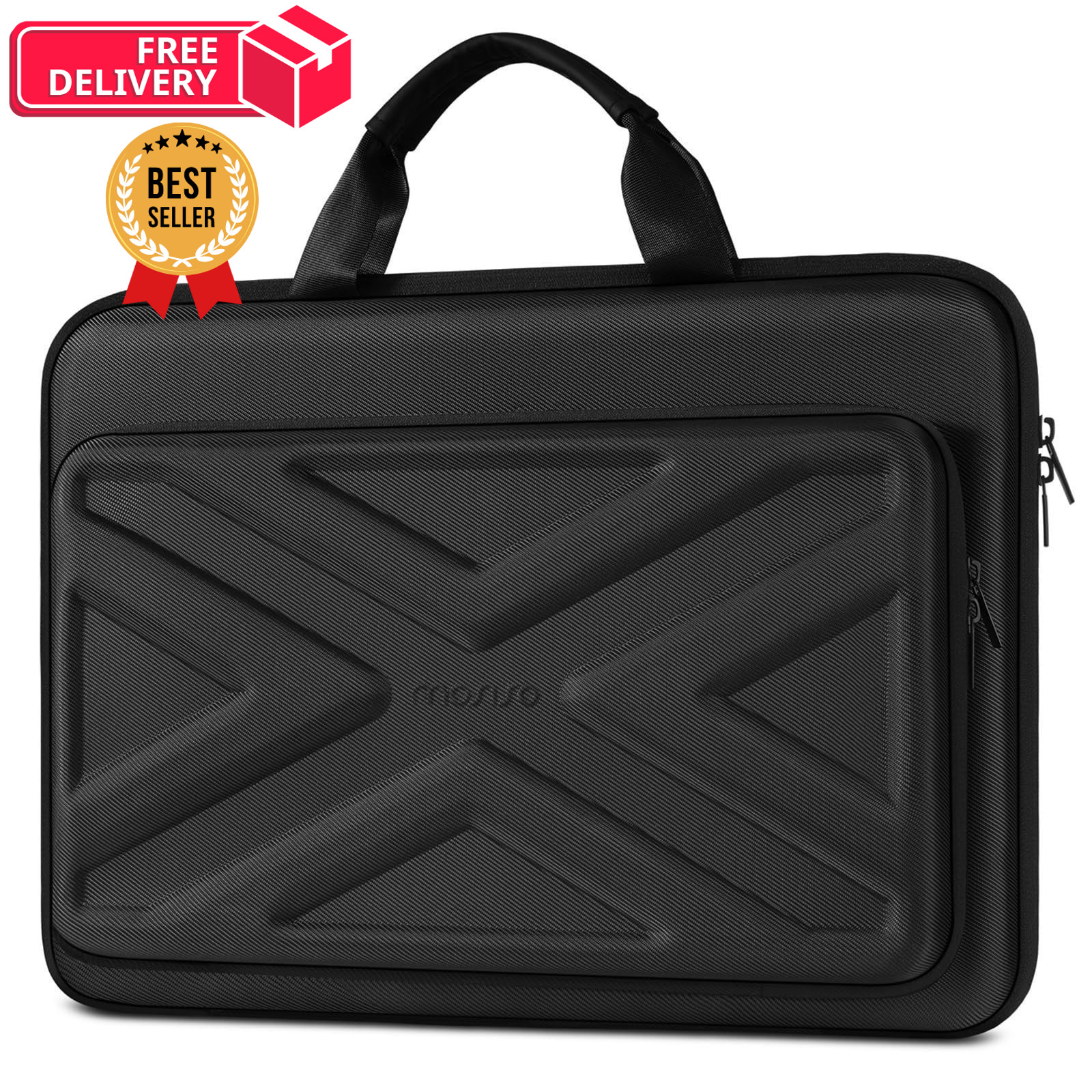 MOSISO Hard Laptop Case 18-18.5 inch, Shockproof 18.5 Black