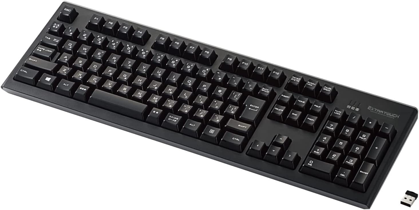 ELECOM keyboard wireless (receiver included) Premium Membrane Full keyboard