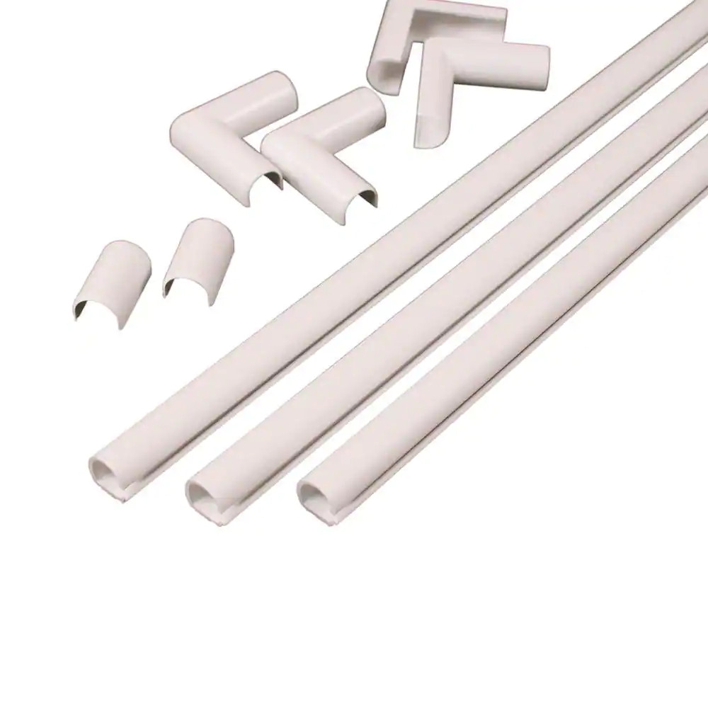 Wiremold Cordmate Cord Cover 9 Ft. Kit, Cord Hider for Home or Office, Holds 1 C