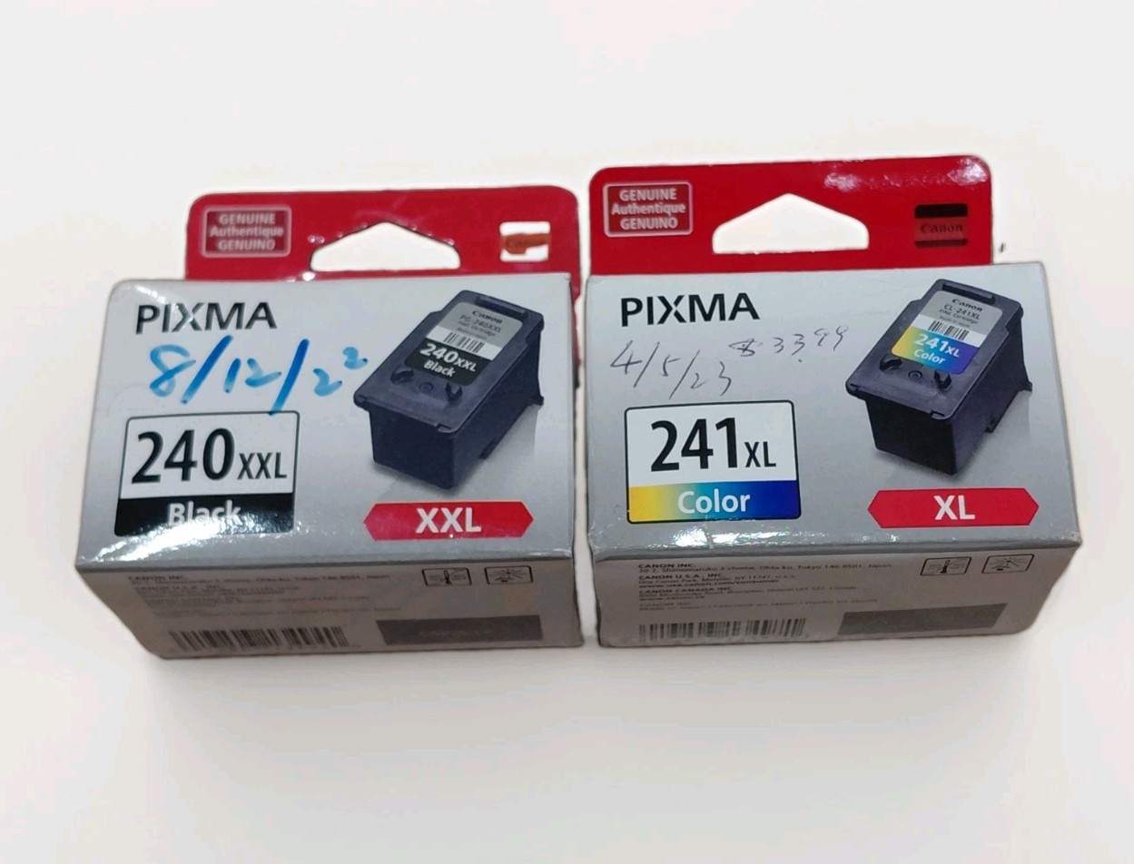 Genuine Canon PG-240 XL Black & CL-241 XL Color Ink Cartridge Value Pack 