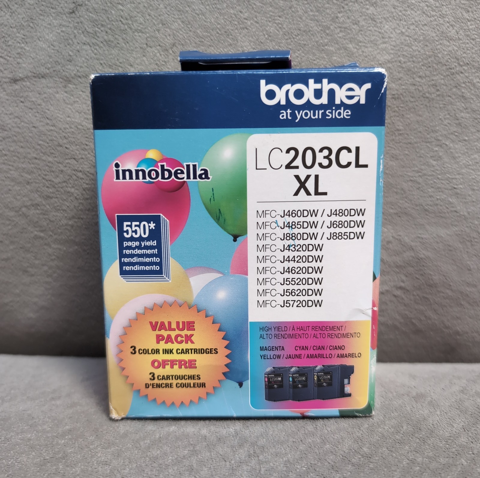 Brother LC203CL XL Ink Cartridge Value Pack